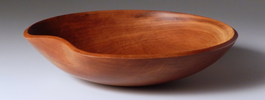 Ancient Kauri bowl with carved rim - 9”w x 2 1/4”h