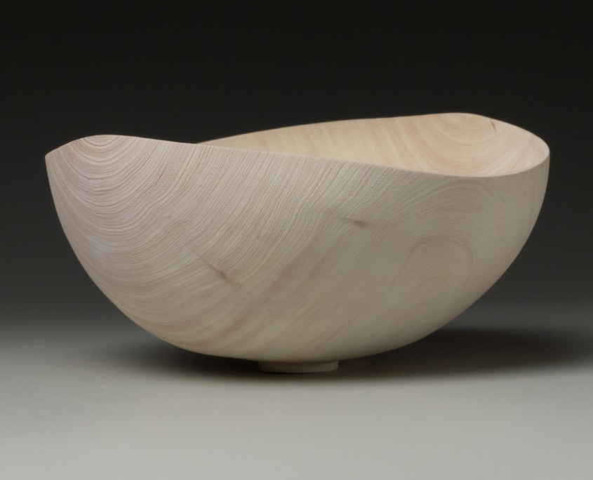 Madrone, Turned, dried, sandblasted and bleached - 6 1/2"w x 7”d x 3 3/8”h