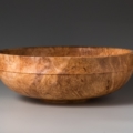 Maple Burl Bowl with exterior cove - 12 1/2”w x 4 3/8”h