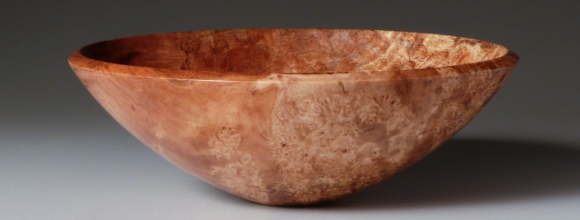 Maple Burl open bowl - 8 1/4”w x 2 3/4”h