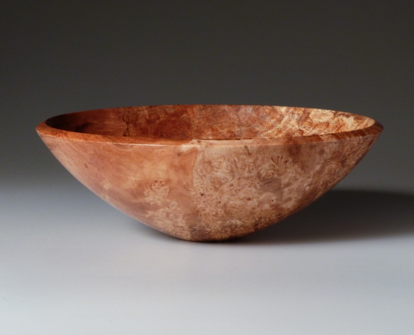 Maple Burl open bowl - 8 1/4”w x 2 3/4”h