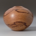 Marble Wood Vessel - 4 1/4”w x 3 1/2”h Turned and hollowed