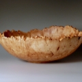 Silver Maple Natural Edge Bowl 15 3/8”w 4”h