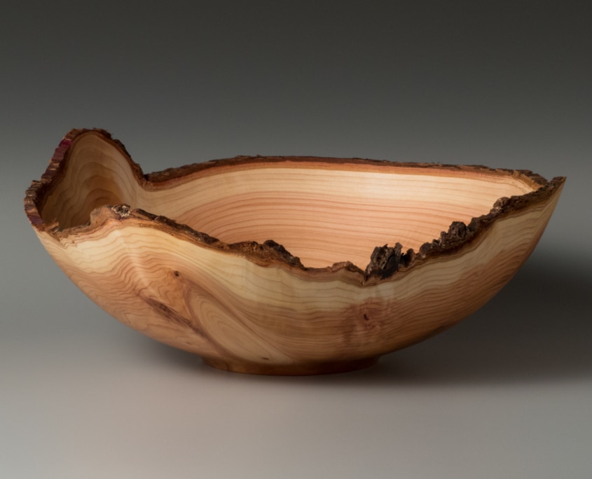 Red Cedar Natural Edge Bowl 14 1/2”w x 5 5/8”h