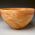 "Big Leaf Maple Bowl with 3 beads”